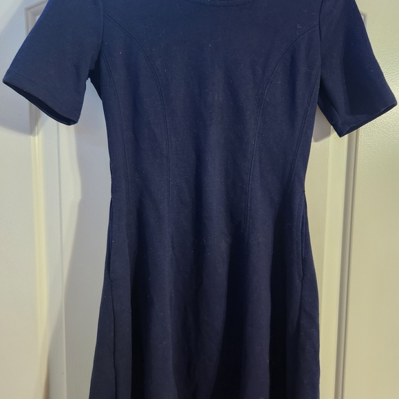 Maison Jules Navy Midi Dress - Picture 1 of 3